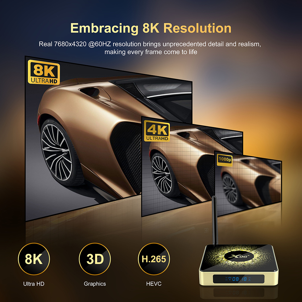 X96 X10 Amlogic S928X-J TV Box - Khadas Vim4 8Gb recension och pris