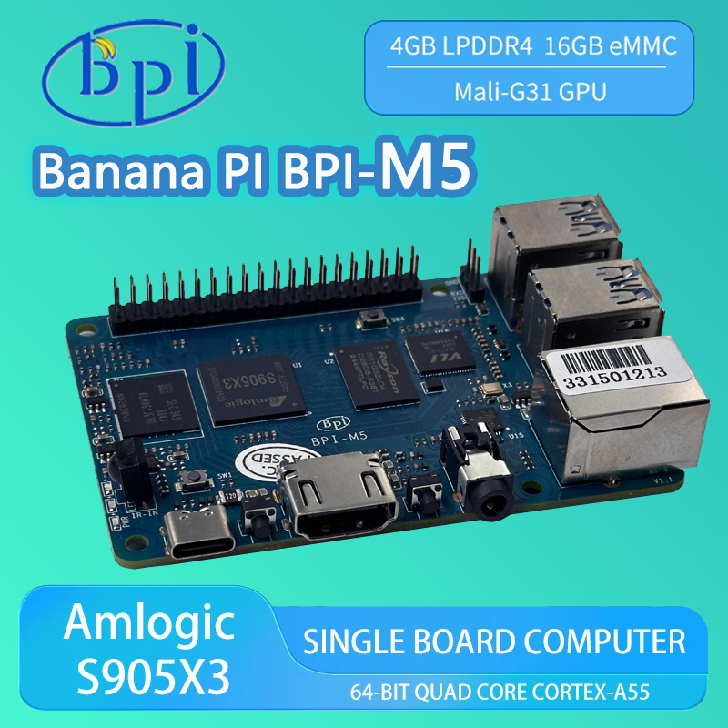 Banana PI BPI-M5 4GB LPDDR4 RA - Banana Pi Bpi-M5 recension och pris