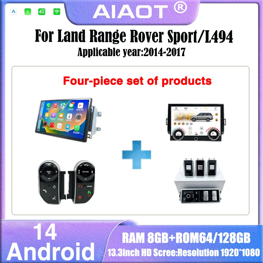 13.3inch Android14 Carplay Mul - Khadas Vim4 8Gb recension och pris